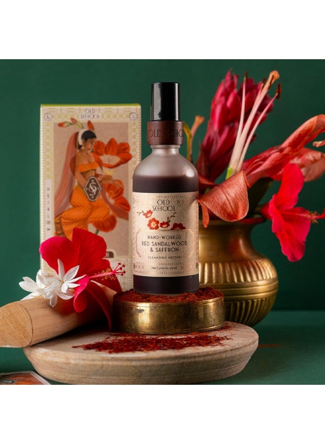 Old School Rituals Red Sandalwood & Saffron Age Defying Cleanser | Face Wash for Oily, Acne-Prone & Mature Skin | Reduces Uneven Skin Tone | 100 ml - Image 4